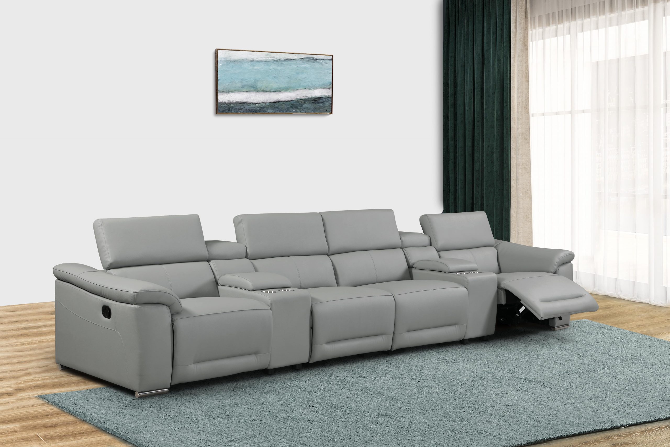 4 seater discount electric recliner sofa